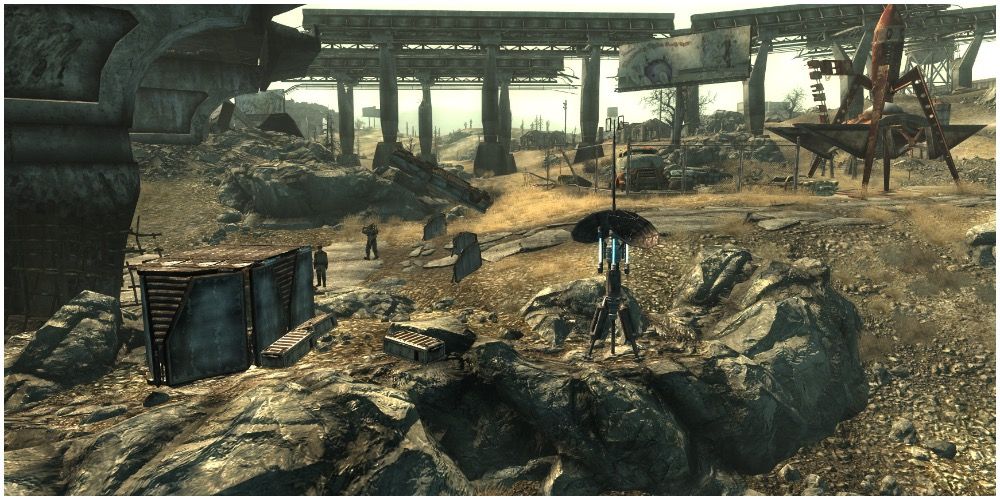 An Enclave camp that can be found near Vault 108
