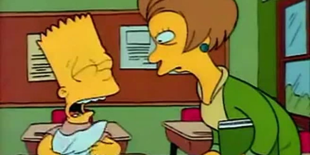 The Simpsons Bart Cries After Failing a Test