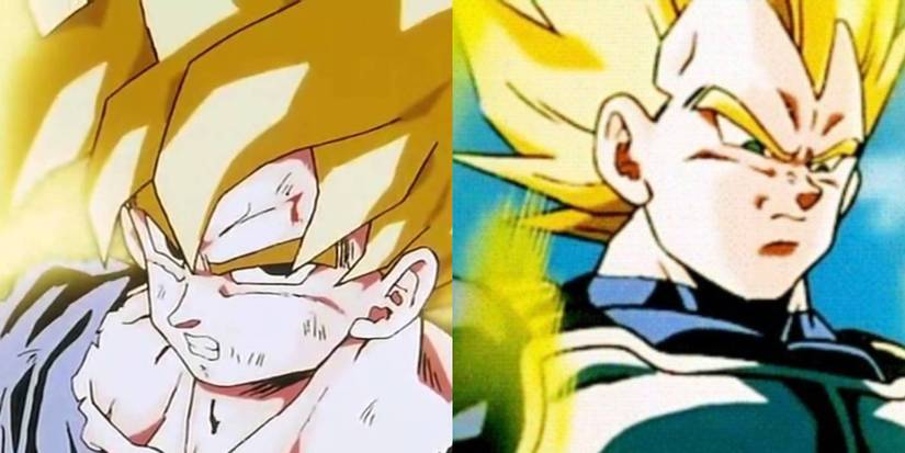 Super Saiyan Goku and Vegeta in Dragon Ball Z