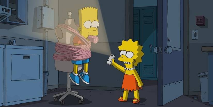 The Simpsons Lisa Sabotaging Bart