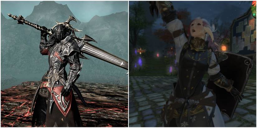 Final Fantasy 14 Tanks Dark Knight and Paladin