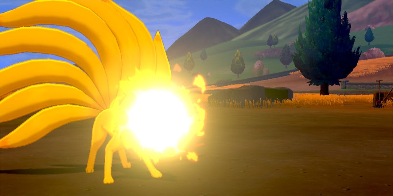 Ninetales using Fire Blast