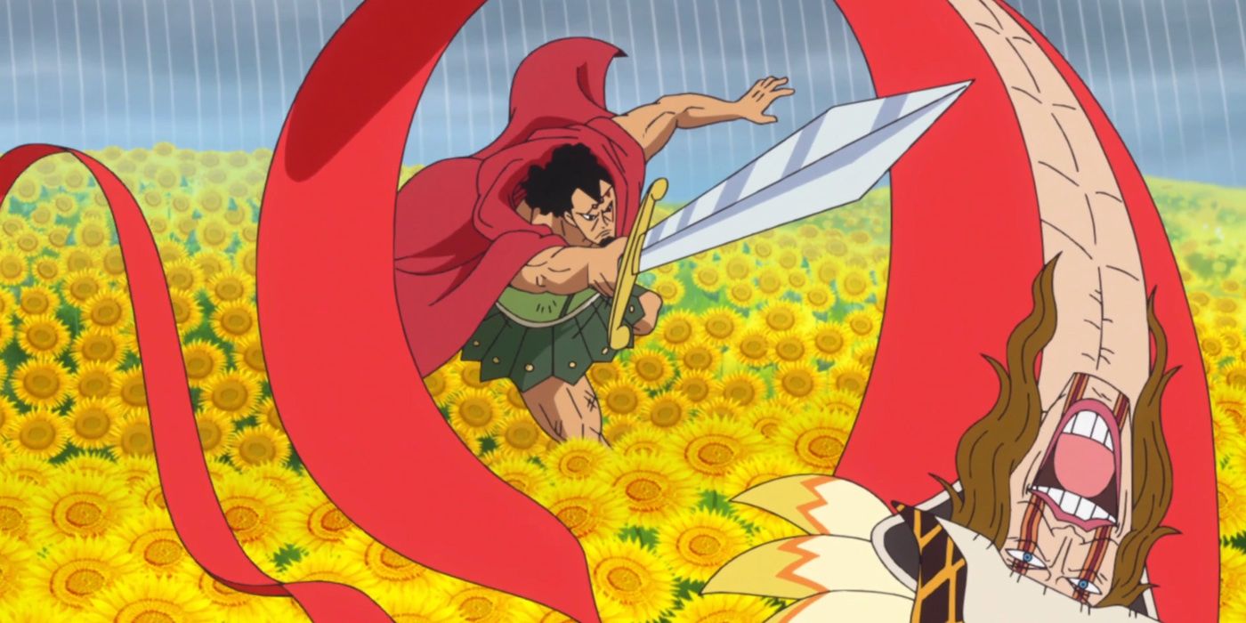 One Piece: Diamante Using His Devil Fruit On Himself To Avoid An Attack