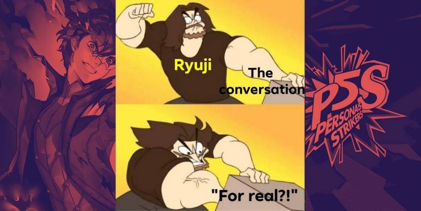 Funny Persona 5 Strikers meme about Game Grumps