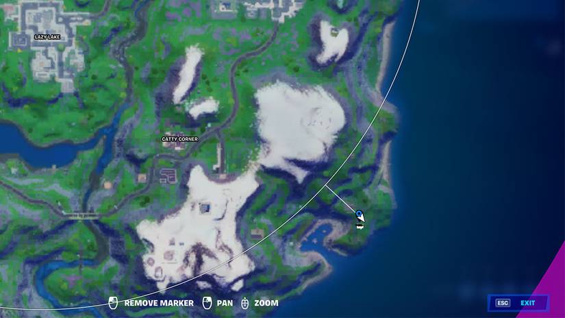 Fortnite Mave Location Map