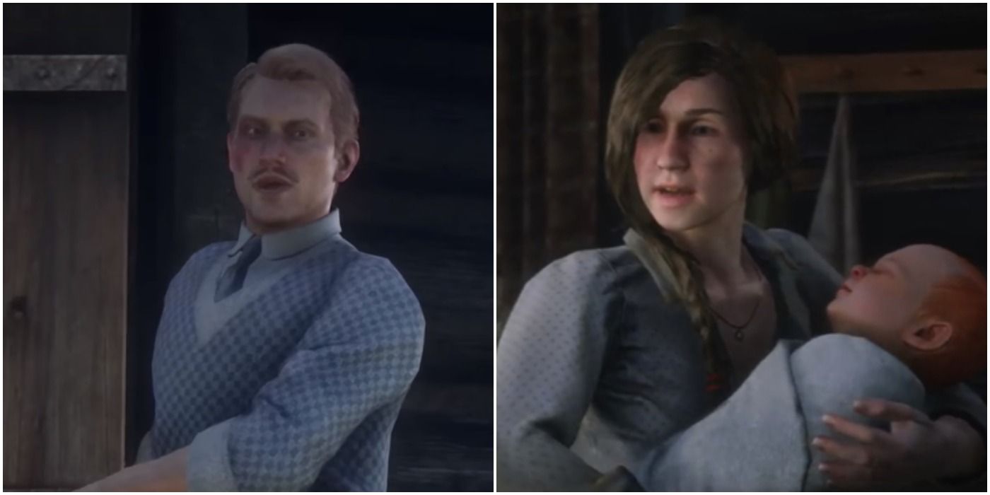 RDR2 Francis Sinclair Adult and Francis Sinclair Child with His Mother