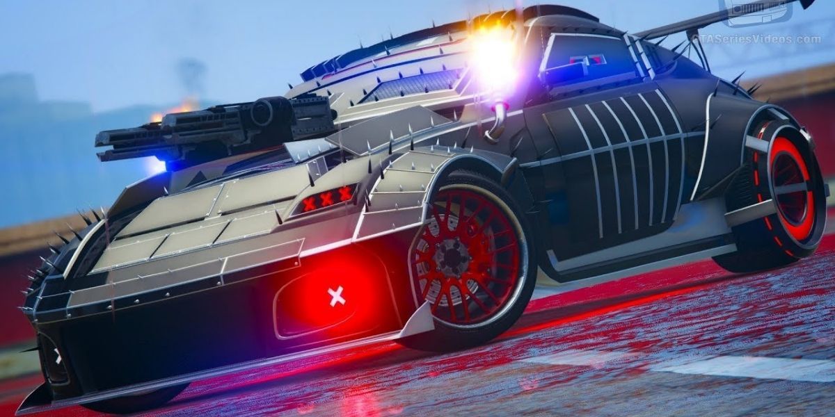 The ZR380 in gta online is the best arena war vehicle for its great handling, amazing weapons, and good defense