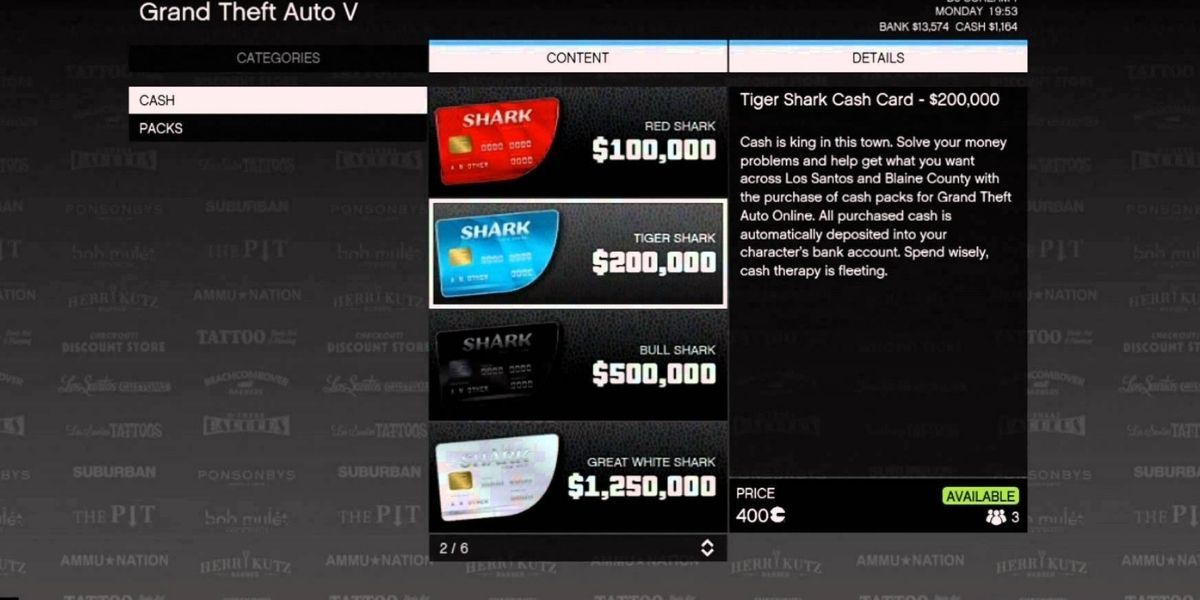 Shark Cards in GTA online are worthless because of the tons of ways a player can get money