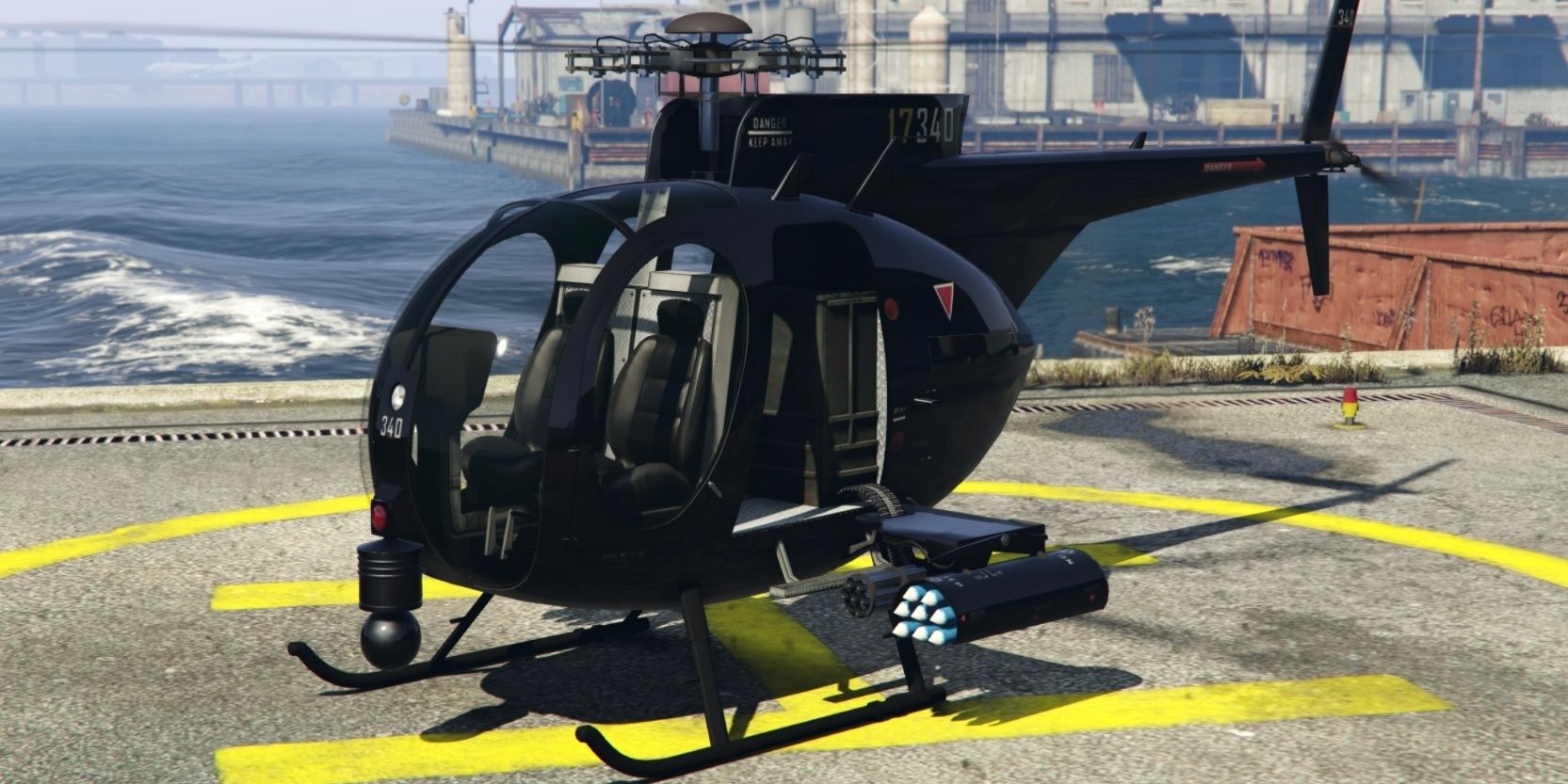 The Buzzard Helicopter in Grand Theft Auto V