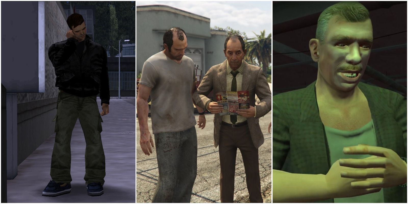 Клод, Тревор, Найджел и Джефф из Grand Theft Auto