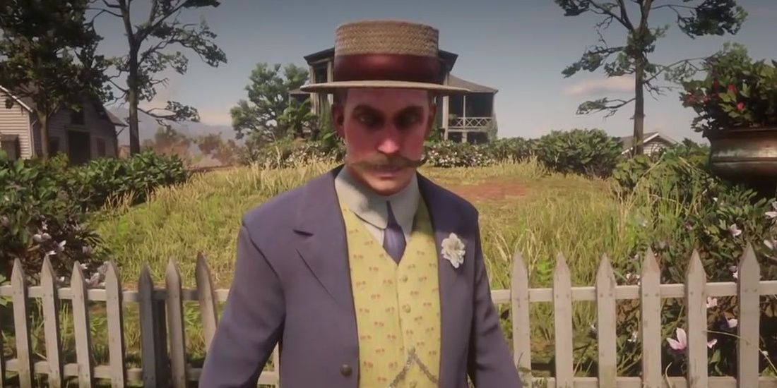 The mysterious gentleman searches for Gavin in Red Dead Redemption 2