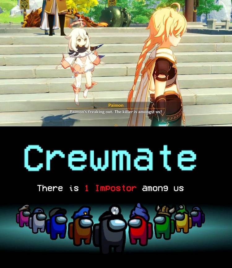 Genshin Impact Among Us Meme