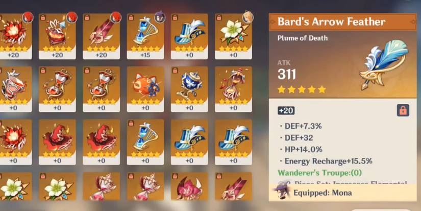 Reroll stats Artifact Genshin Impact