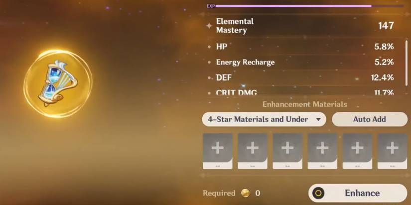 Reroll stats Artifact Genshin Impact