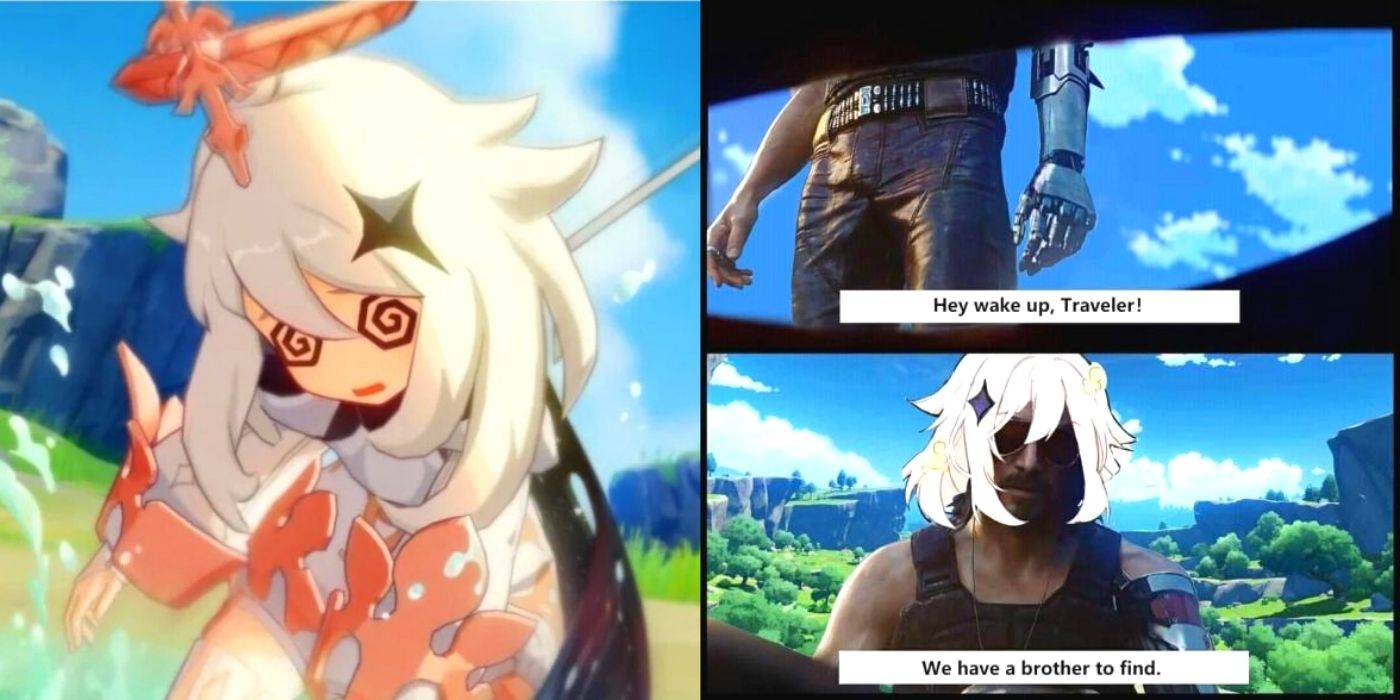 Paimon meme face