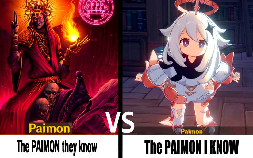 Genshin Impact Paimon Vs. Paimon Meme