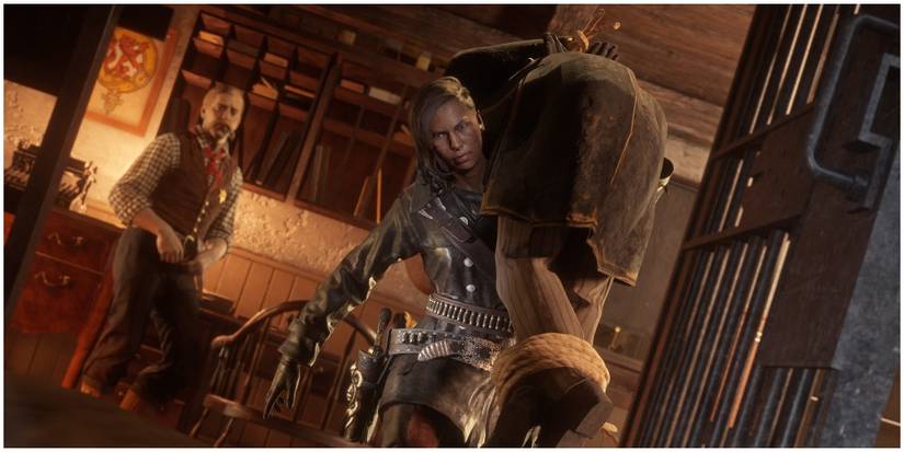 A player bringing a bounty target into jail