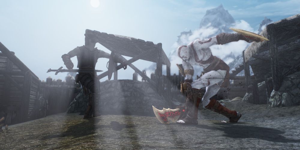 God of War Kratos Skyrim Mods Workshop Game References