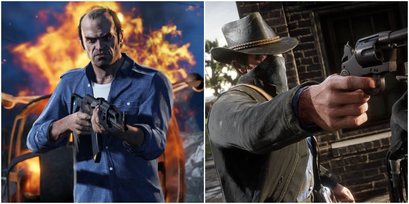 Grand Theft Auto V and Red Dead Redemption 2