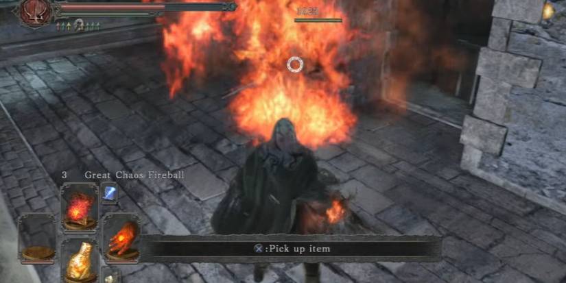 Picture of the Great Chaos Fireball after it has been casted