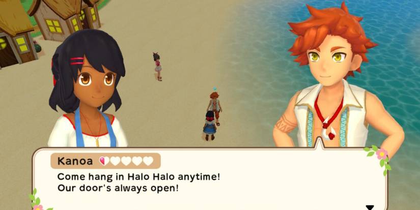 Harvest Moon One World Player with Kanoa on Beach
