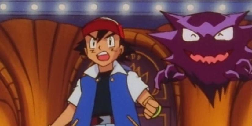 Ash and Haunter in Pokemon