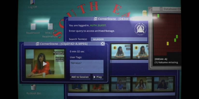 Her Story desktop search for interviews with Hannah Smith