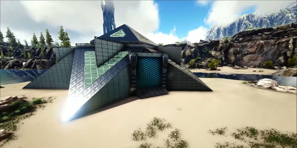 ARK Survival Evolved Modern Pyramid Base Design by Sven P