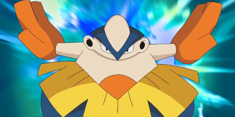 Hariyama in the Pokemon anime