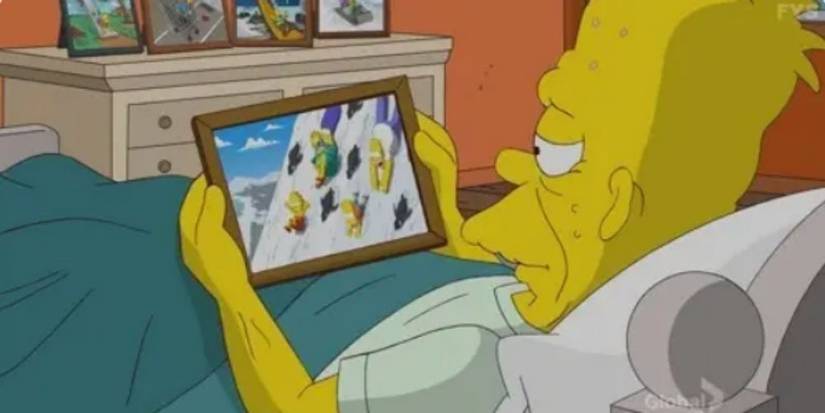 The Simpsons Future Bart with Family Pictures