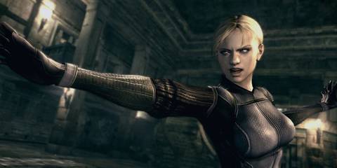 Jill following Wesker in Resident Evil 5