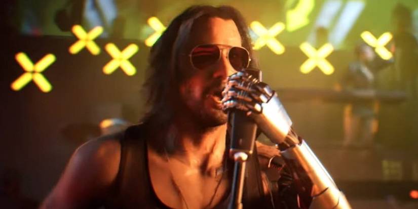 Johnny Silverhand rocks out in Cyberpunk 2077