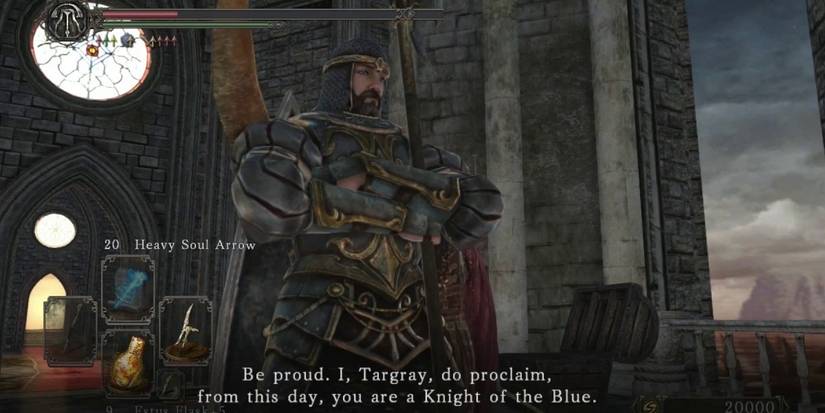 Blue Sentinels Leader inducting the player into the covenant