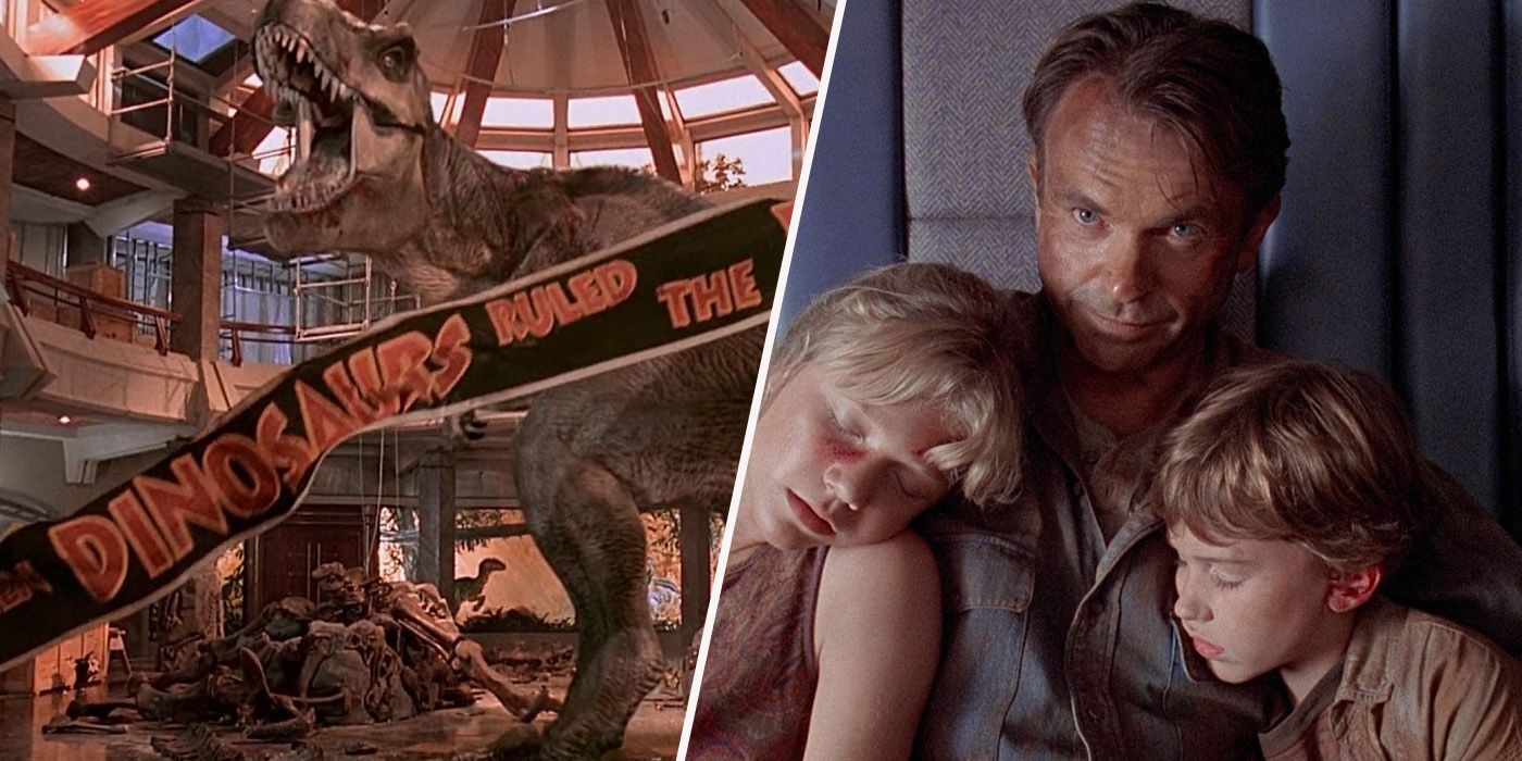Jurassic Park 1993 collage