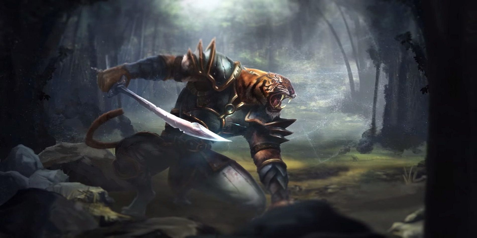 Elder Scrolls Art Ka Po'Tun Tiger Warrior of Akavir