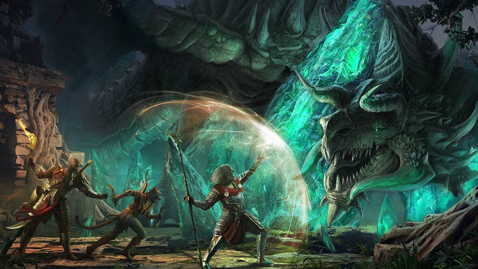 Elder Scrolls Online Elsweyr Kaalgrontiid Fighting Abnur Tharn