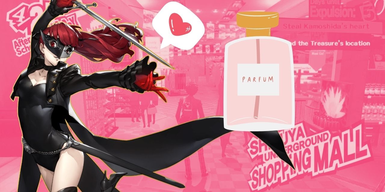 Kasumi with a perfume