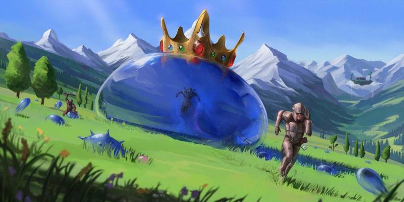 King Slime Fan Art Bohrokki Deviantart Terraria Boss