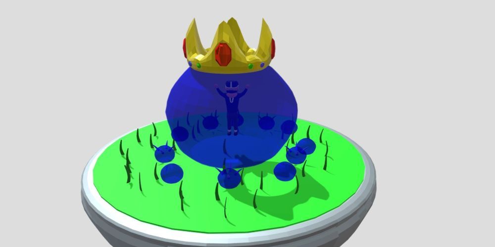 King Slime Terraria 3D Модель Босс