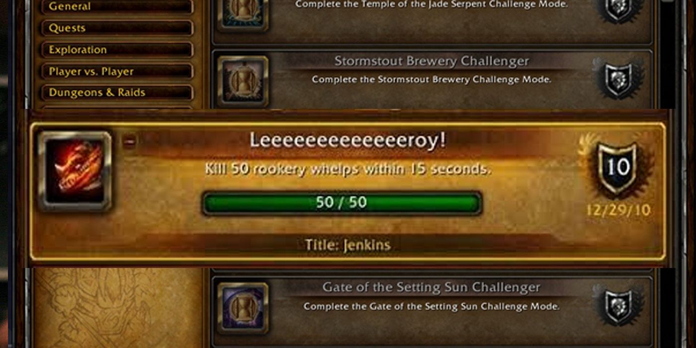 Leeroy Achievement - Leeroy Jenkins Trivia World of Warcraft