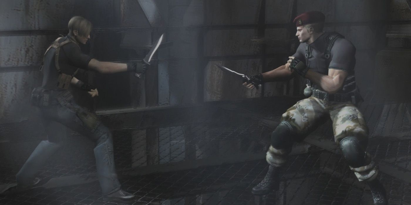 Леон сражается с Краузером - Resident Evil Leon Kennedy Trivia