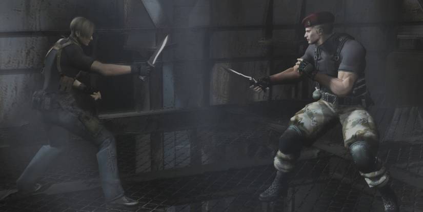 Leon fights Krauser - Resident Evil Leon Kennedy Trivia