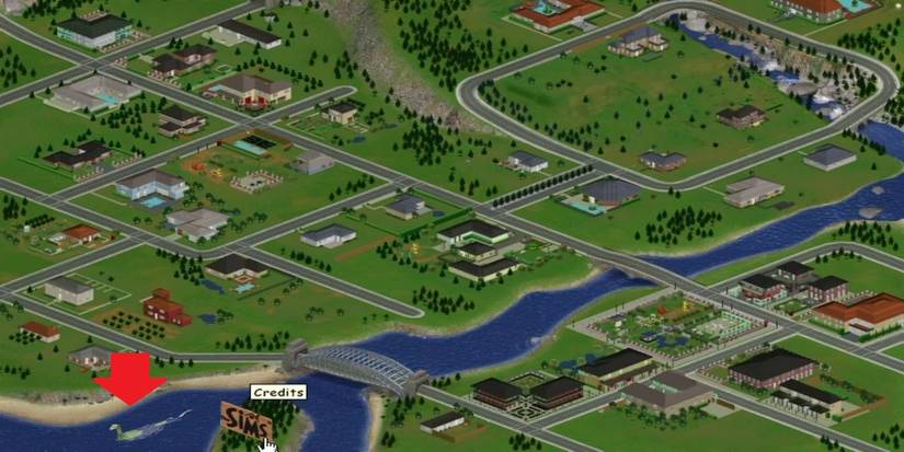 The Loch Ness Monster From The Sims 1