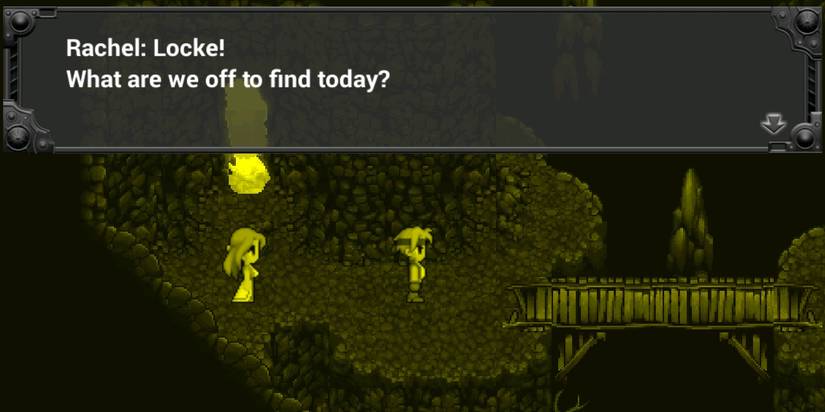 Locke and Rachel in Final Fantasy VI