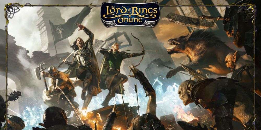 Lord Of The Rings Online Logo Story Based MMOS
