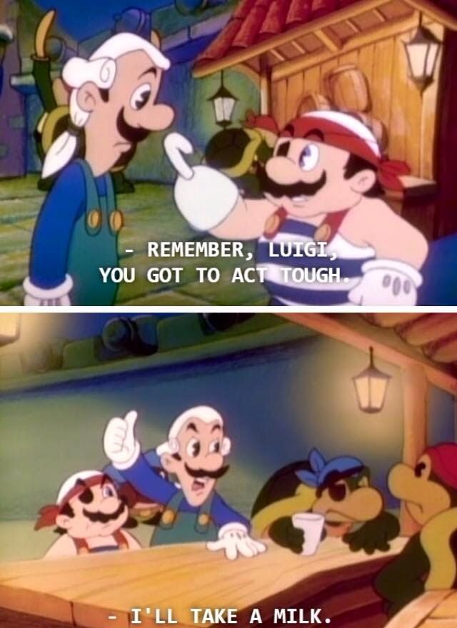 Luigi Mario Milk meme