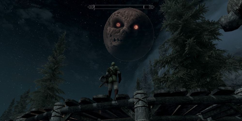 Majoras Mask Moon Zelda Skyrim Mods Gaming Characters