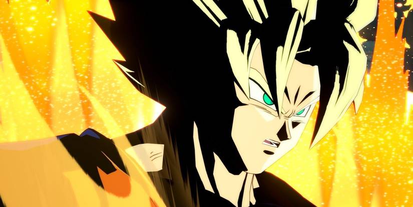 Goku with manga coloring and shading in Dragon Ball FighterZ