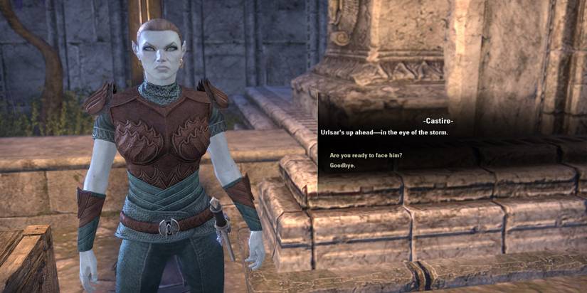 Elder Scrolls Online Maormer Sea Elves Outdoors Stone Building