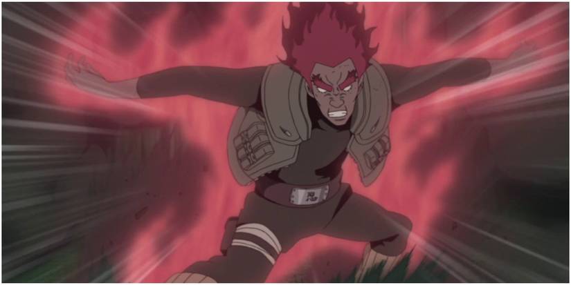 Might Guy Uses The 8th Gate Against Madara
